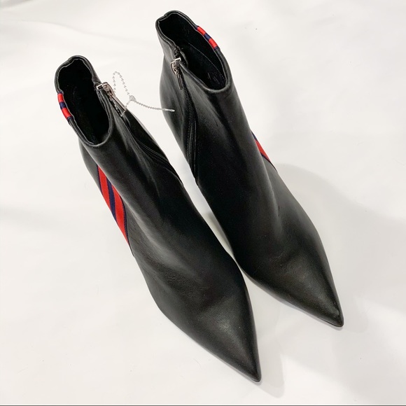 NWT Steve Madden Racing Stripe Bottie Heels - Picture 5 of 5